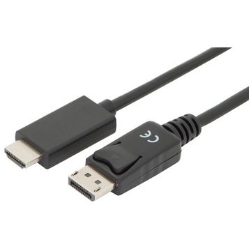 DIGITUS Câble d'adaptateur DisplayPort 1.2, DP - HDMI-A, 3 m