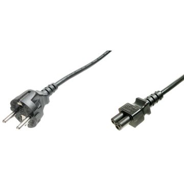 DIGITUS Câble d'alimentation avec prise de terre - en trèfle