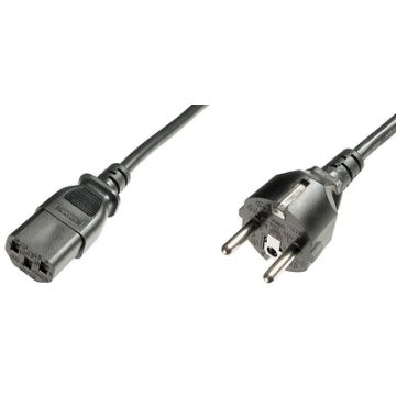 DIGITUS Câble d'alimentation avec prise de terre, 1,2 m