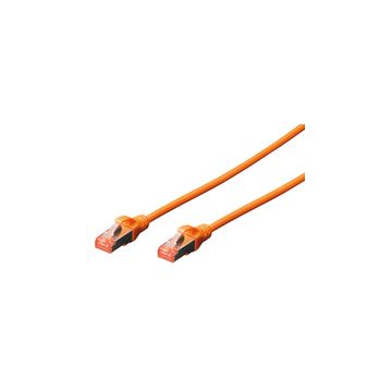 DIGITUS Câble de brassage, Cat. 6, S/FTP, 0,5 m, orange