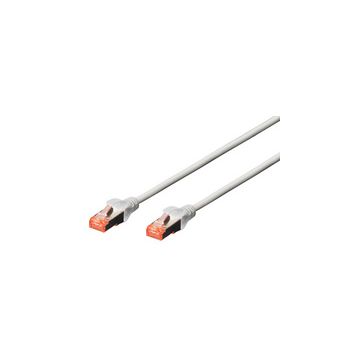 DIGITUS Câble de brassage, Cat. 6, S/FTP, 30,0 m, gris
