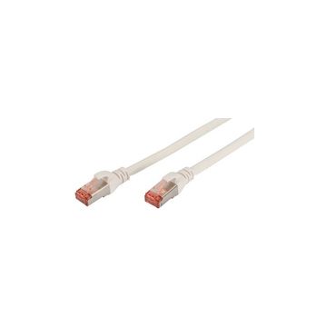 DIGITUS Câble de brassage, Cat. 6, S/FTP, LSZH, 0,5 m, blanc