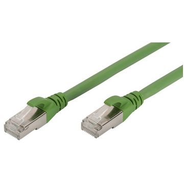 DIGITUS Câble de brassage, Cat.6A, S/FTP, 2,0 m, vert