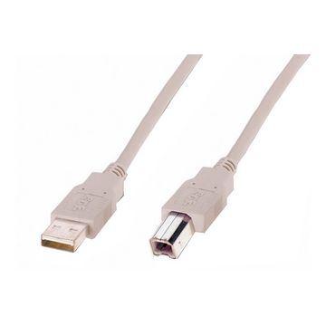 DIGITUS Câble de raccordement USB, fiche mâle USB-A - USB-B