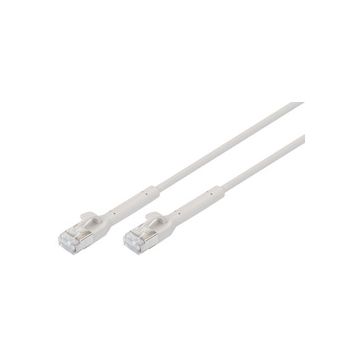 DIGITUS Câble patch Slim coudable, cat. 6A, F/FTP, 0,5 m