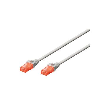 DIGITUS Câble patch, Cat. 6, U/UTP, 1,0 m, gris