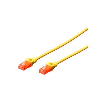 DIGITUS Câble patch, Cat. 6, U/UTP, 3,0 m, jaune