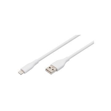 DIGITUS Câble silicone, USB-A - Lightning, 2,0 m
