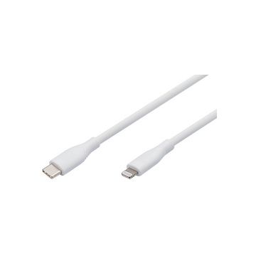 DIGITUS Câble silicone, USB-C - Lightning, 2,0 m