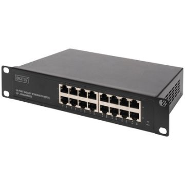 DIGITUS Commutateur 10" Gigabit, 16 ports, unmanaged DIGITUS Commutateur 10" Gigabit, 16 ports, unmanaged