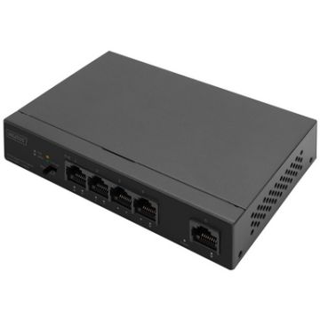 DIGITUS Commutateur Gigabit Ethernet PoE 4 ports