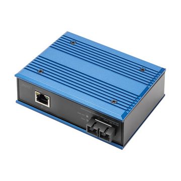 DIGITUS Convertisseur média industriel Gigabit RJ45, 20 km
