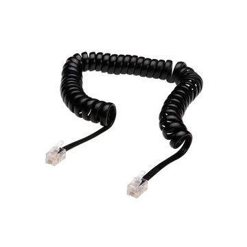 DIGITUS Cordon téléphonique spiralé, RJ10, 4,0 m