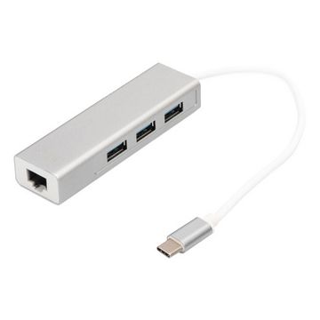 DIGITUS Hub USB 3.0 Super Speed, 3 ports + éthernet
