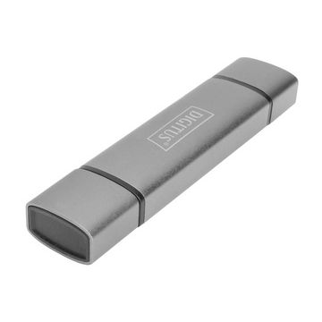 DIGITUS Hub à double lecteur de carte USB-C / USB3.0, OTG