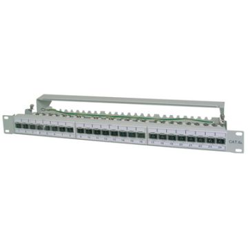 DIGITUS Panneau 19", cat.6A (profond), 25 x ports RJ45, 1 U