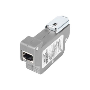 DIGITUS Parasurtenseur PoE (RJ45), montage sur rail DIN