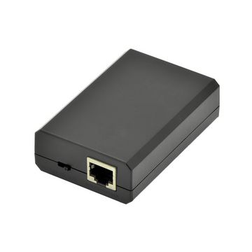 DIGITUS Répartiteur PoE+ Gigabit, RJ45 - RJ45, 24W, noir