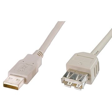 DIGITUS Rallonge USB 2.0, 1,8 m, beige