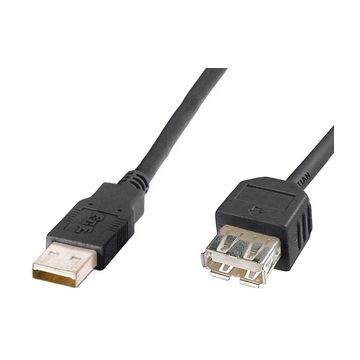 DIGITUS Rallonge USB 2.0, noir, 1,8 m