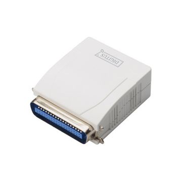 DIGITUS Serveur d'impression Fast Ethernet, parallèle, blanc