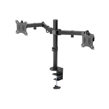 DIGITUS Support double écran universel, fixation par serrage