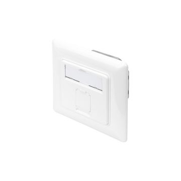 DIGITUS Unterputzdose Kat. 6A, Klasse EA, 1x RJ45, reinweiß