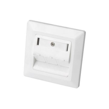 DIGITUS boîtier vide pour modules Keystone, 3 ports, blanc