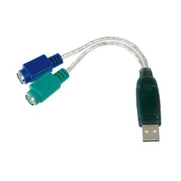 DIGITUS câble adaptateur USB 1.1 - 2 x PS/2, 180 mm DIGITUS câble adaptateur USB 1.1 - 2 x PS/2, 180 mm
