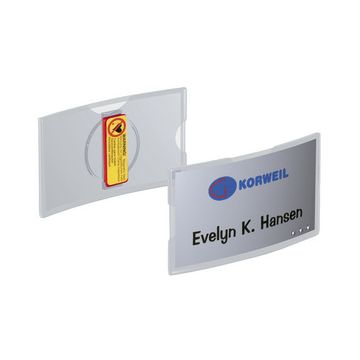 DURABLE Badge KONVEX, avec aimant, 75 x 40 mm