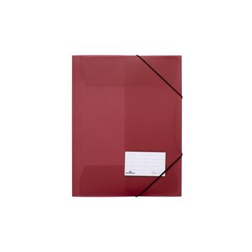 DURABLE Chemise à élastiques, A4, PP, rouge