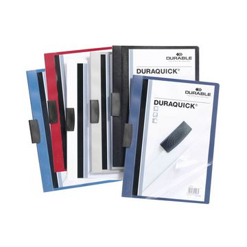 DURABLE Chemise à clip DURAQUICK, A4, rouge