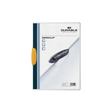 DURABLE Chemises à clip SWINGCLIP, format A4, clip jaune