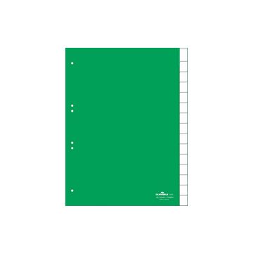 DURABLE Intercalaires en plastique, PP, 15 touches