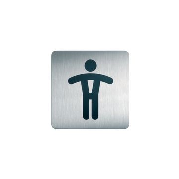 DURABLE Pictogramme PICTO "WC Hommes", carré, en acier