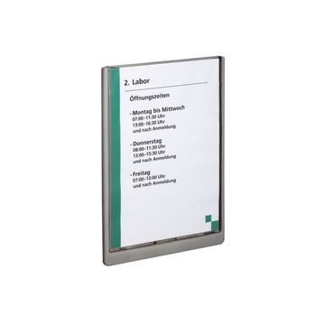 DURABLE Plaque de porte CLICK SIGN, A4, graphite