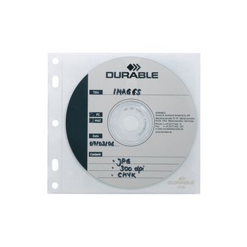 DURABLE Pochette CD-/DVD COVER FILE, PP, transparent
