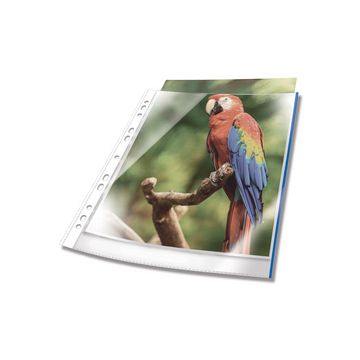 DURABLE Pochette perforée PREMIUM, A4, PP, bord bleu