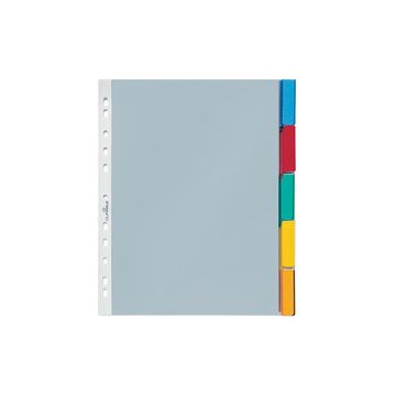 DURABLE Pochettes intercalaires, 12 touches, transparent, A4