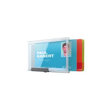DURABLE Porte-badge PUSHBOX TRIO, transparent