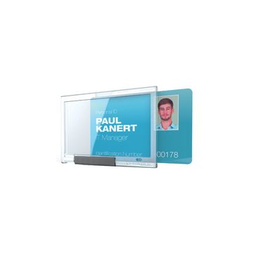 DURABLE Porte-badge PUSHBOX TRIO, transparent