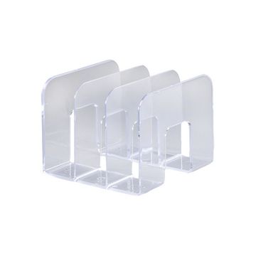 DURABLE Porte-revues TREND, 3 compartiments, transparent
