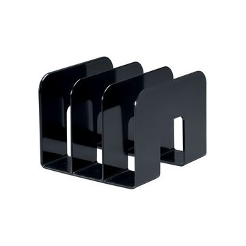 DURABLE Porte-revues TREND, plastique, 3 compartiments, noir