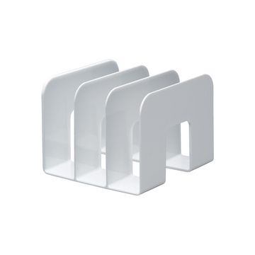 DURABLE Porte-revues TREND, plastique,3 compartiments, blanc