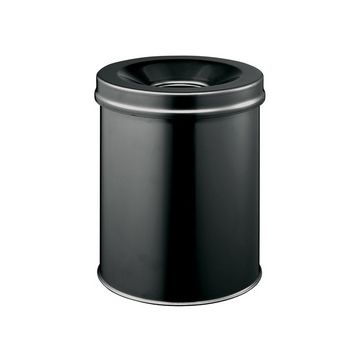 DURABLE Poubelle SAFE, rond, 30 litres, noir