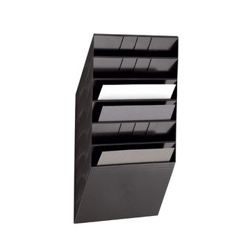 DURABLE Set porte-brochures mural "FLEXIBOXX 6", A4, noir