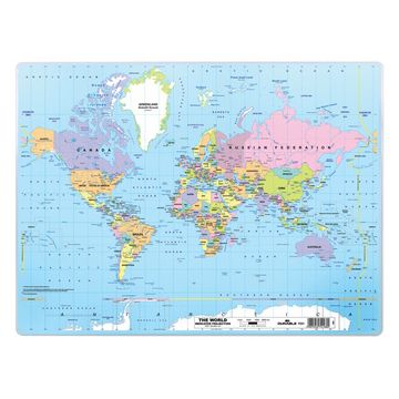 DURABLE Sous-main "Mappemonde", 500 x 380 mm, PP