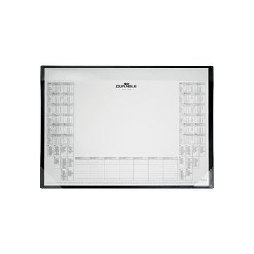 DURABLE Sous-main avec bloc calendrier, PP, noir
