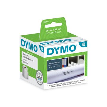 DYMO Etiquette d'adresse LabelWriter, 89 x 36 mm, blanc