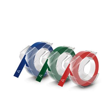 DYMO Ruban d'estampage 3D, 9 mm x 3 m, noir